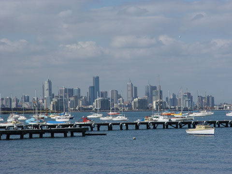Bild88: Skyline Melbournes von Williamstown