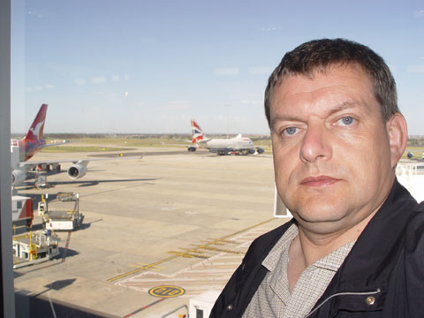 Bild110: M. Bittner before Departure