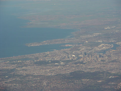 Bild114: Melbourne City von oben