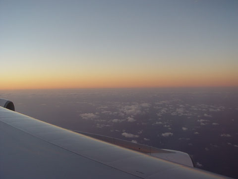 Bild271: Sundown above Pacific ocean