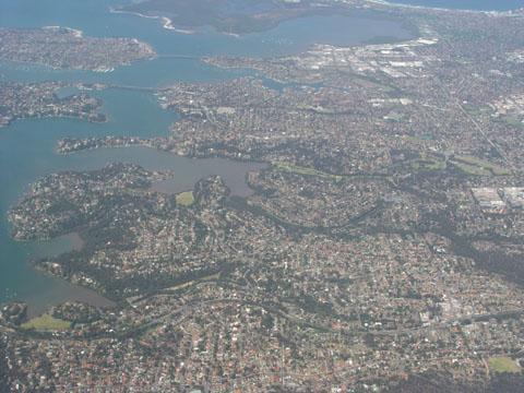 Bild344: Langsamflug ber Sydney