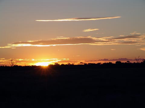 Bild74: Sonnenuntergang in  der Marsh