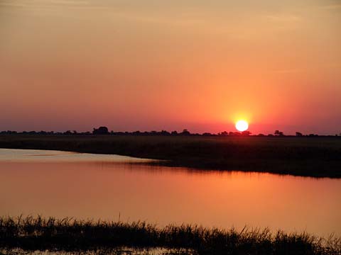 Bild93: Genialer Sundowner am Chobe River