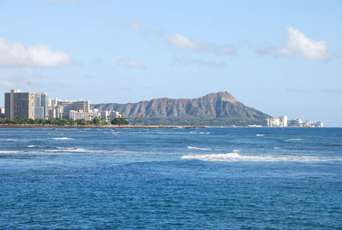 Bild06: Blick nach Waikiki und zum Crater