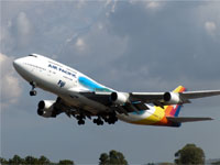Boeing 747-412 / DQ-FJL / Take off to Sydney
